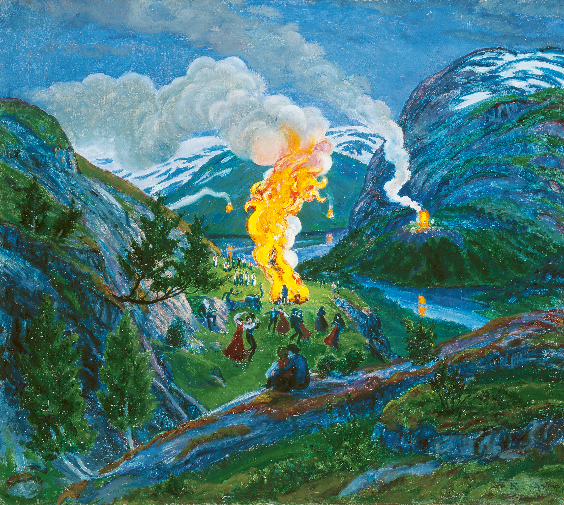Midsummer Night Bonfire