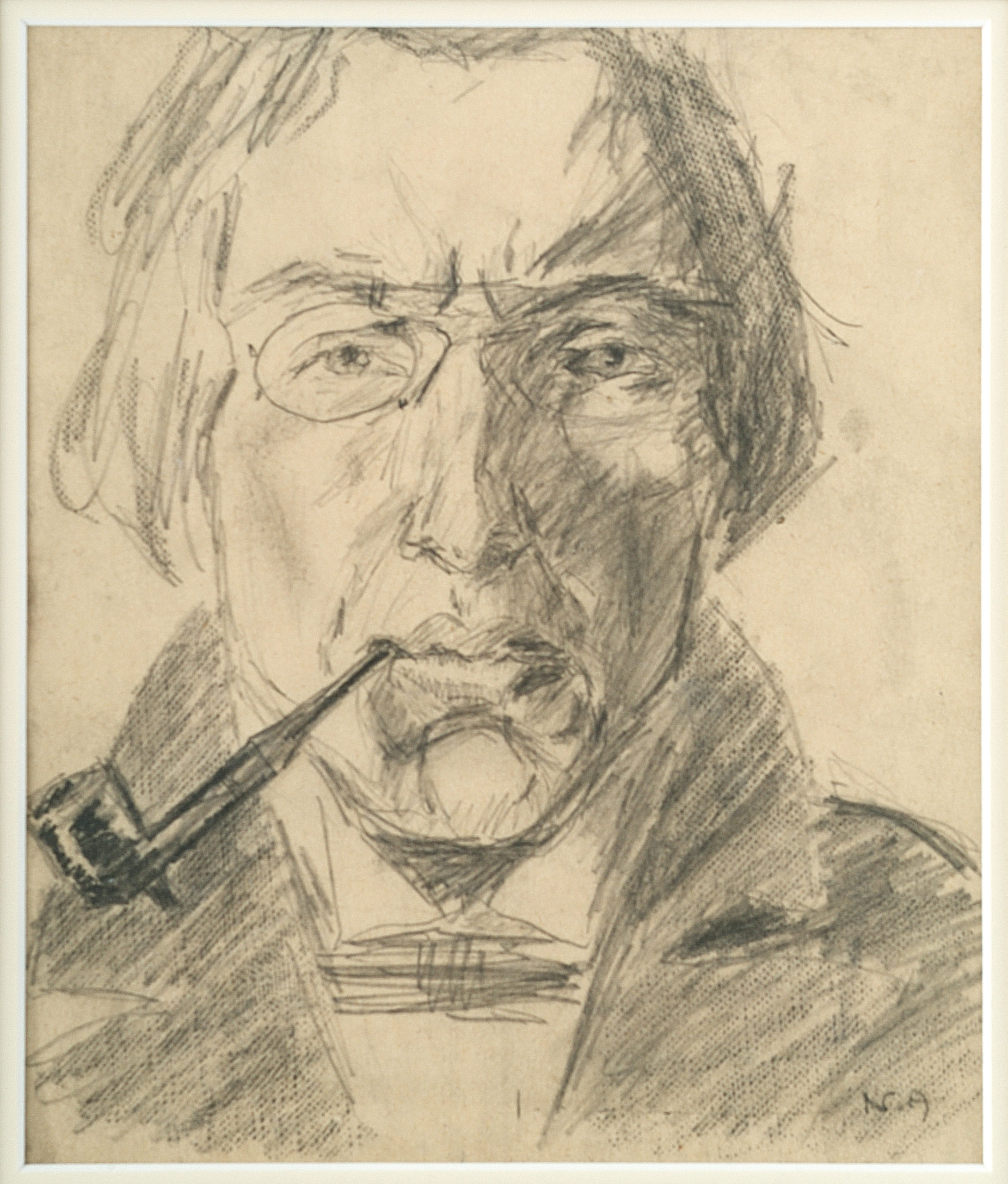 Self-portrait with Pipe