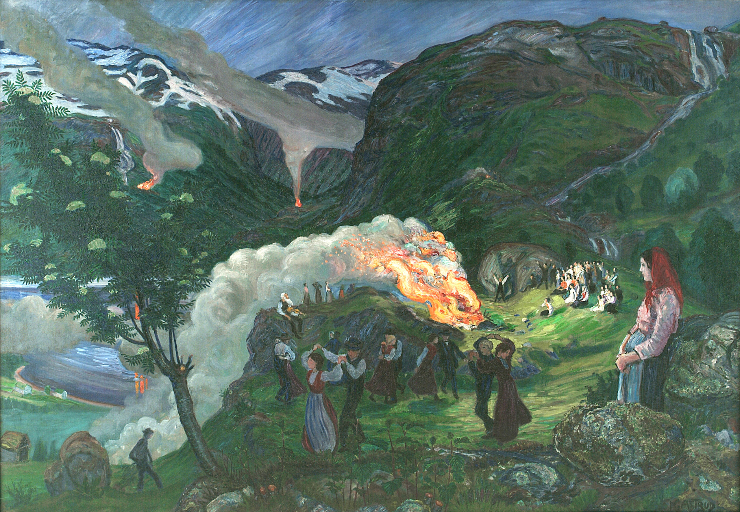 Midsummer Night Bonfire