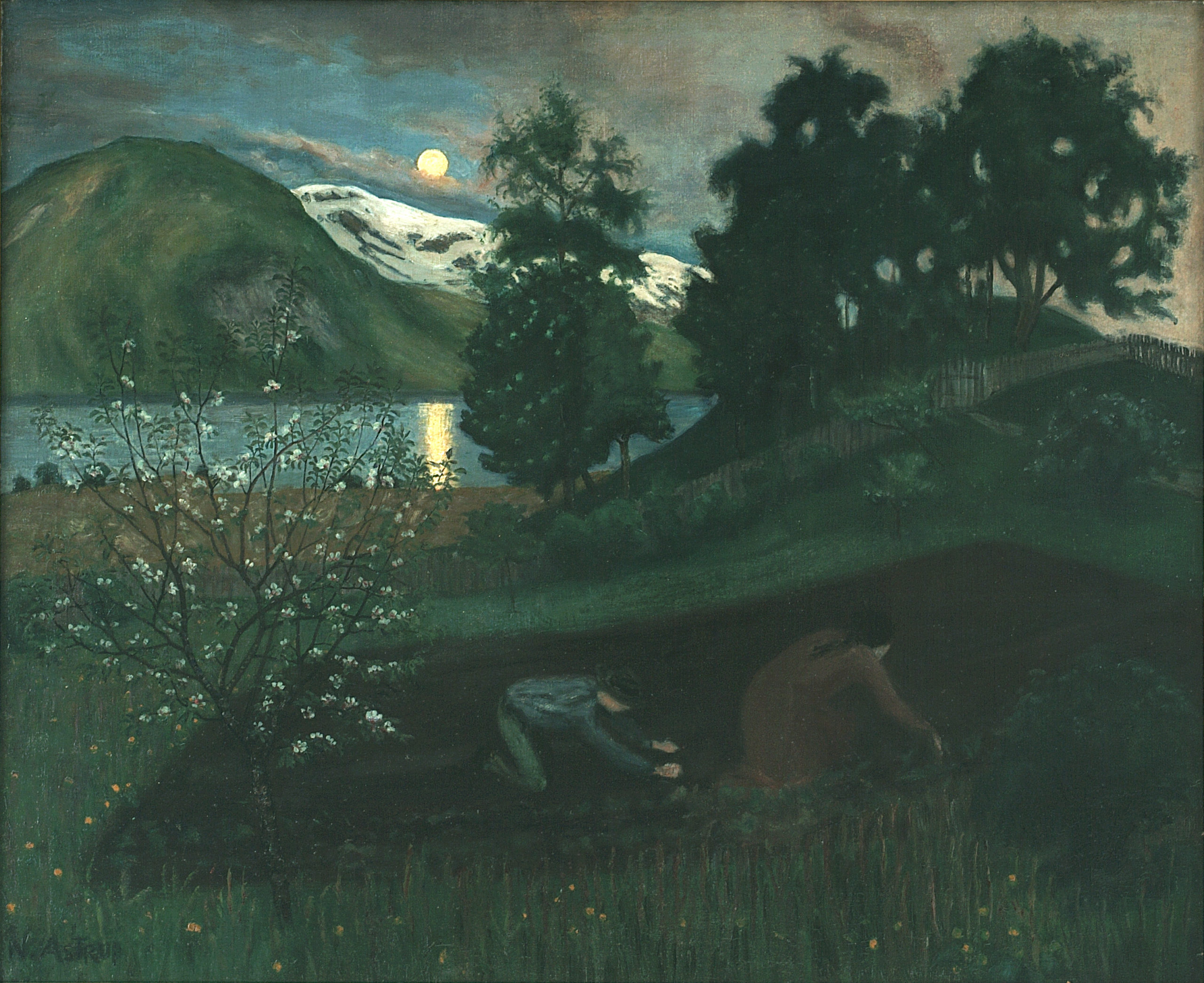 Spring Night in the Garden