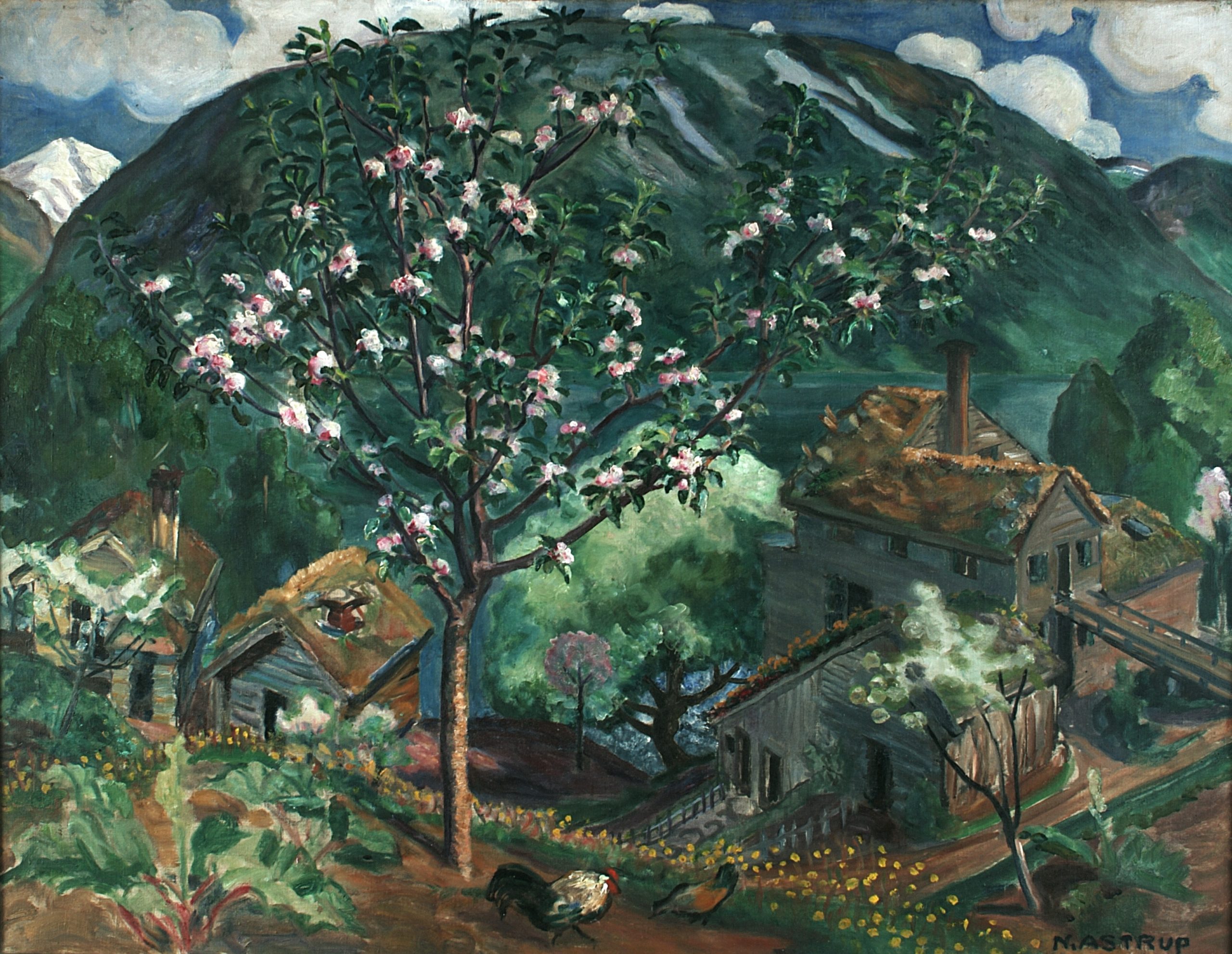 Apple Tree in Blossom