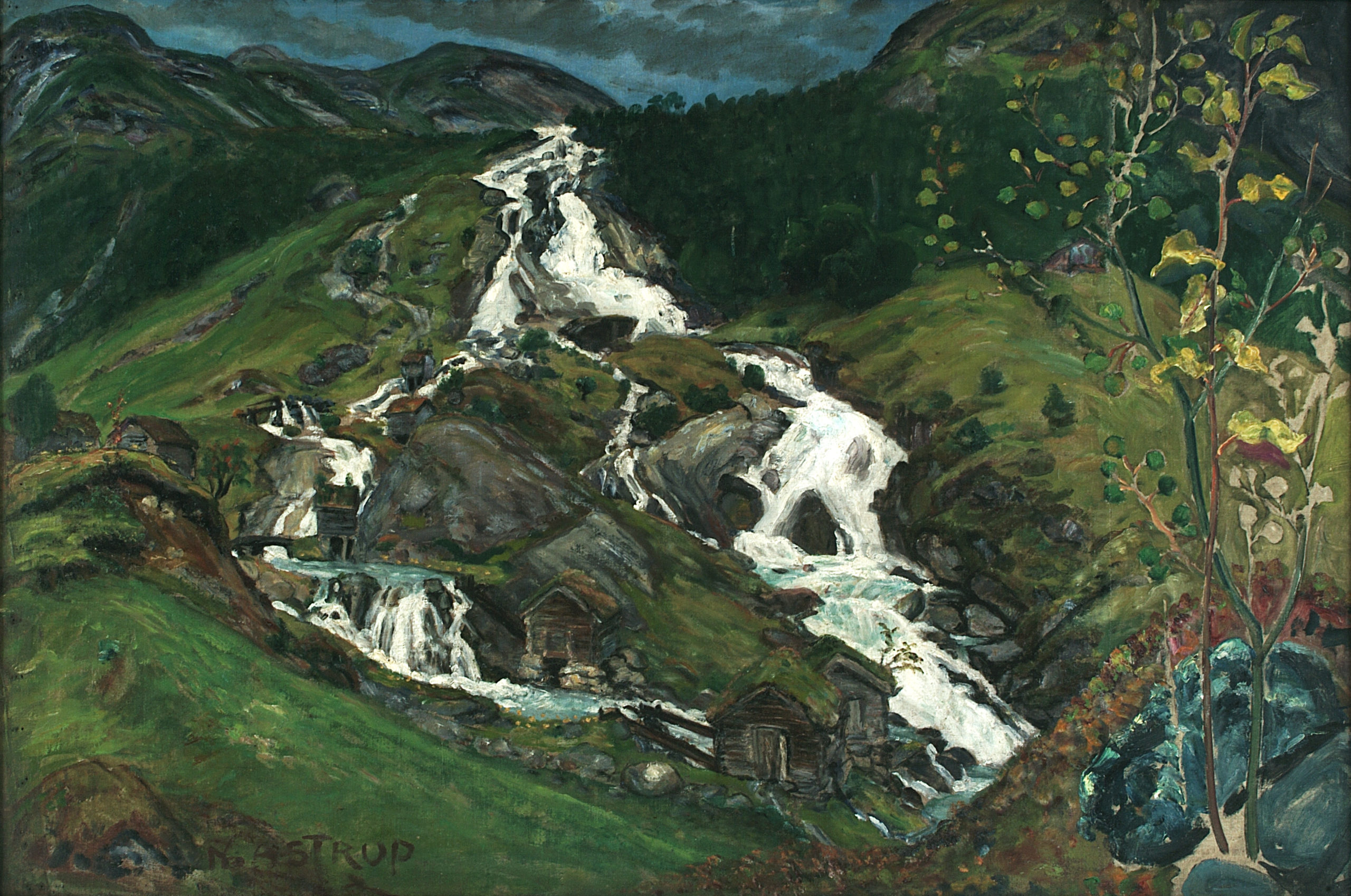 Waterfall and Mill House