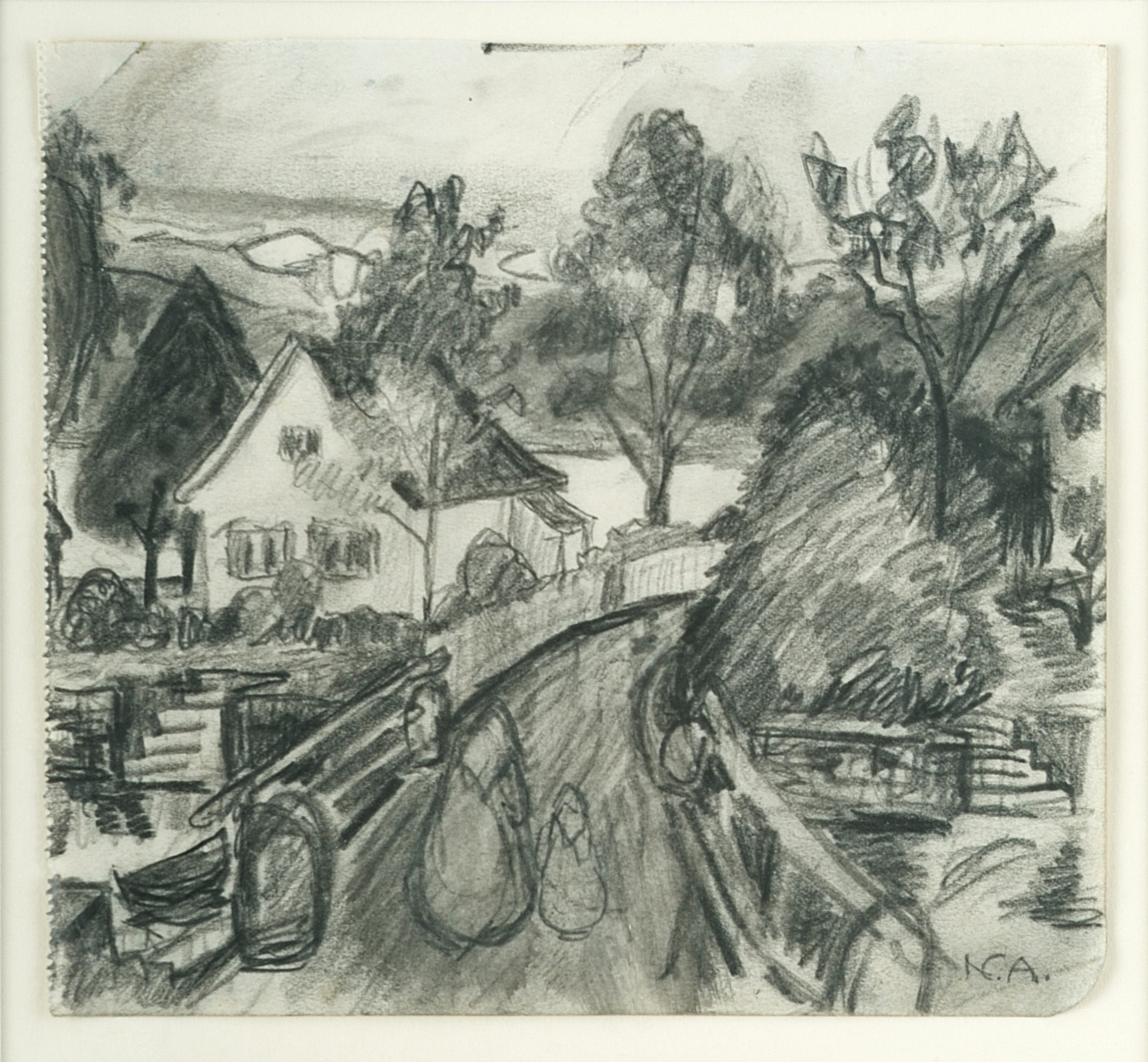 Landscape with White House