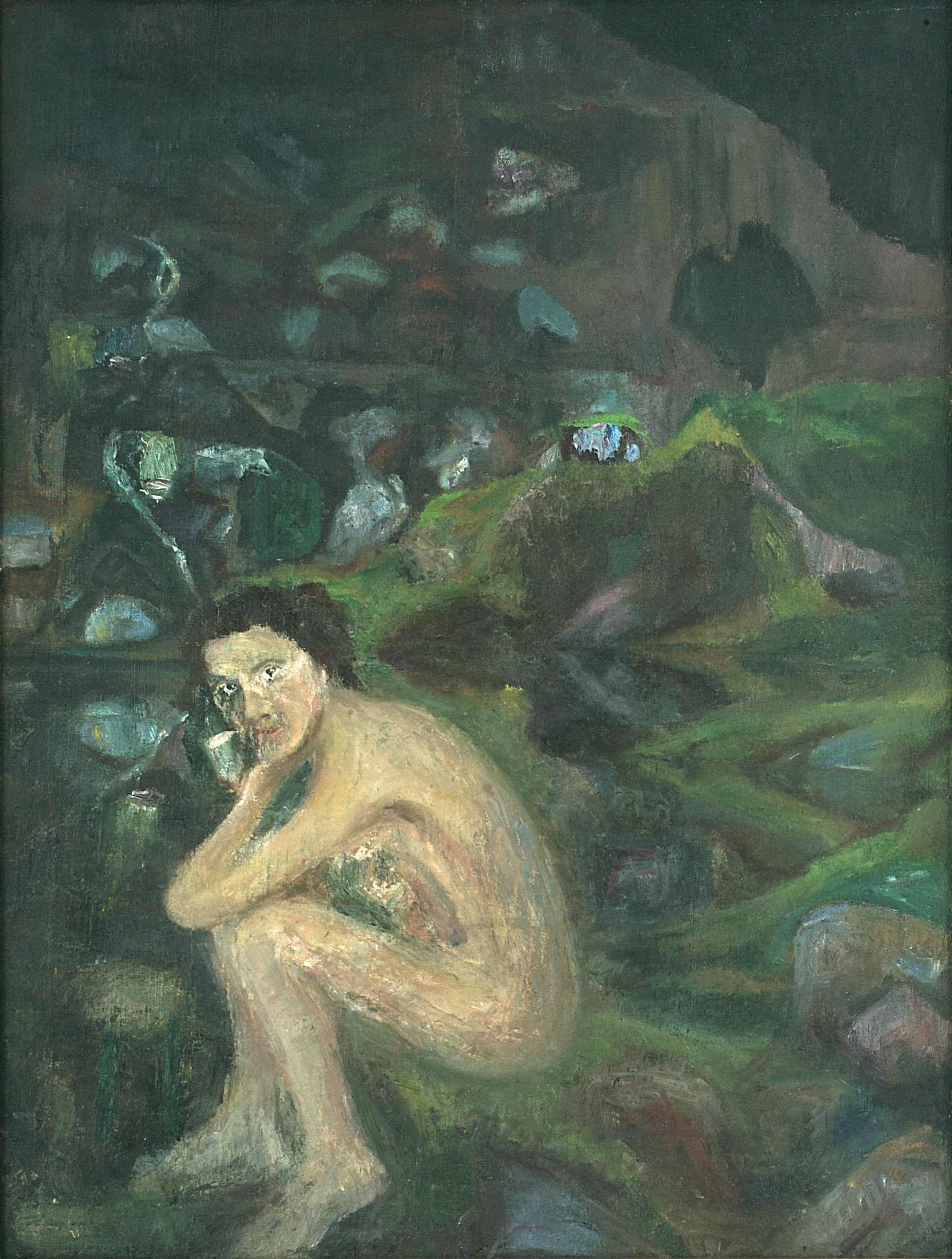 Self-portrait in Cave