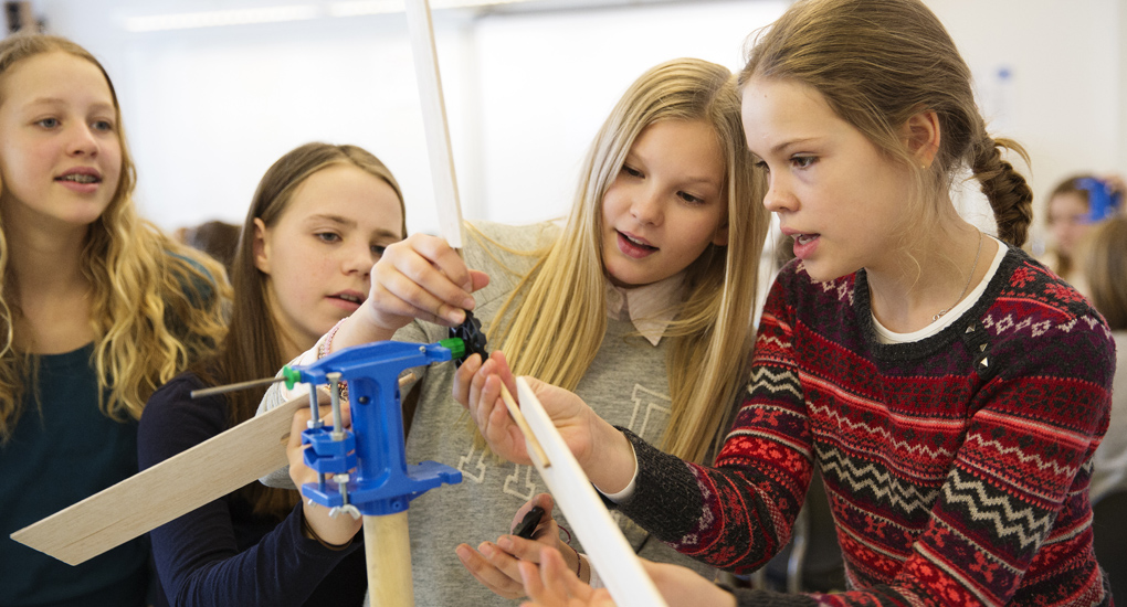 Klasse 7C på Tåsen skole i Oslo testet Klimaspillet i mars 2015.