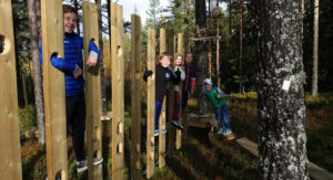 Klatrepark på utfartsområde