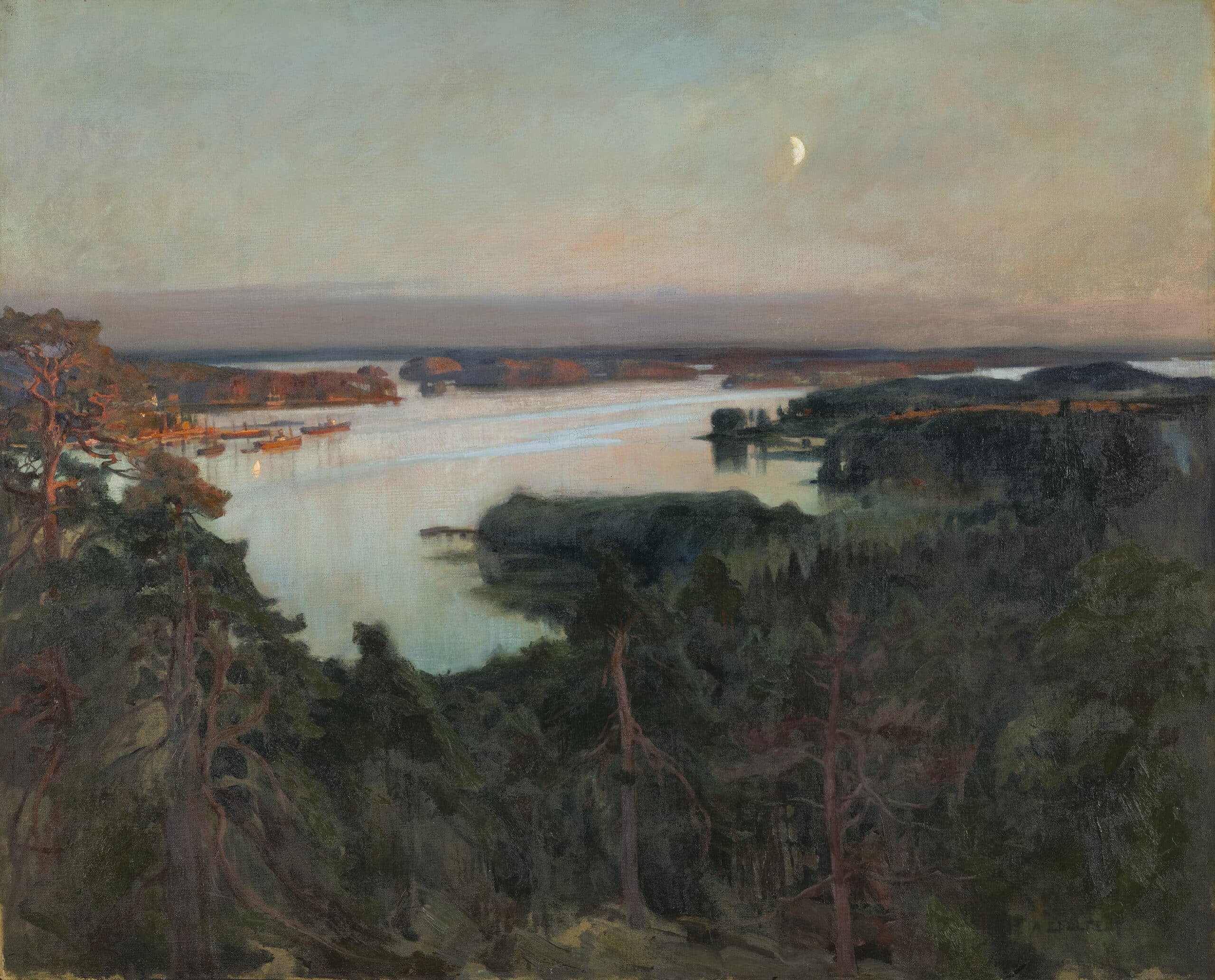 Sommerafton Haikko-fjorden
